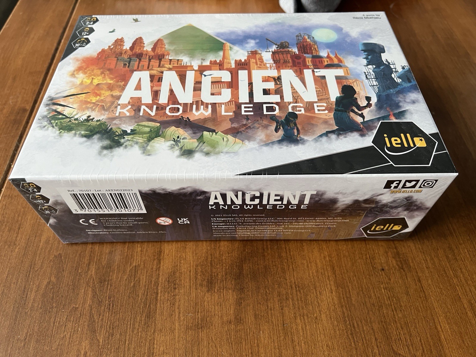 New-IELLO Ancient Knowledge Strategy Card Game 2-4 Players Ages 12+ 2023 Award