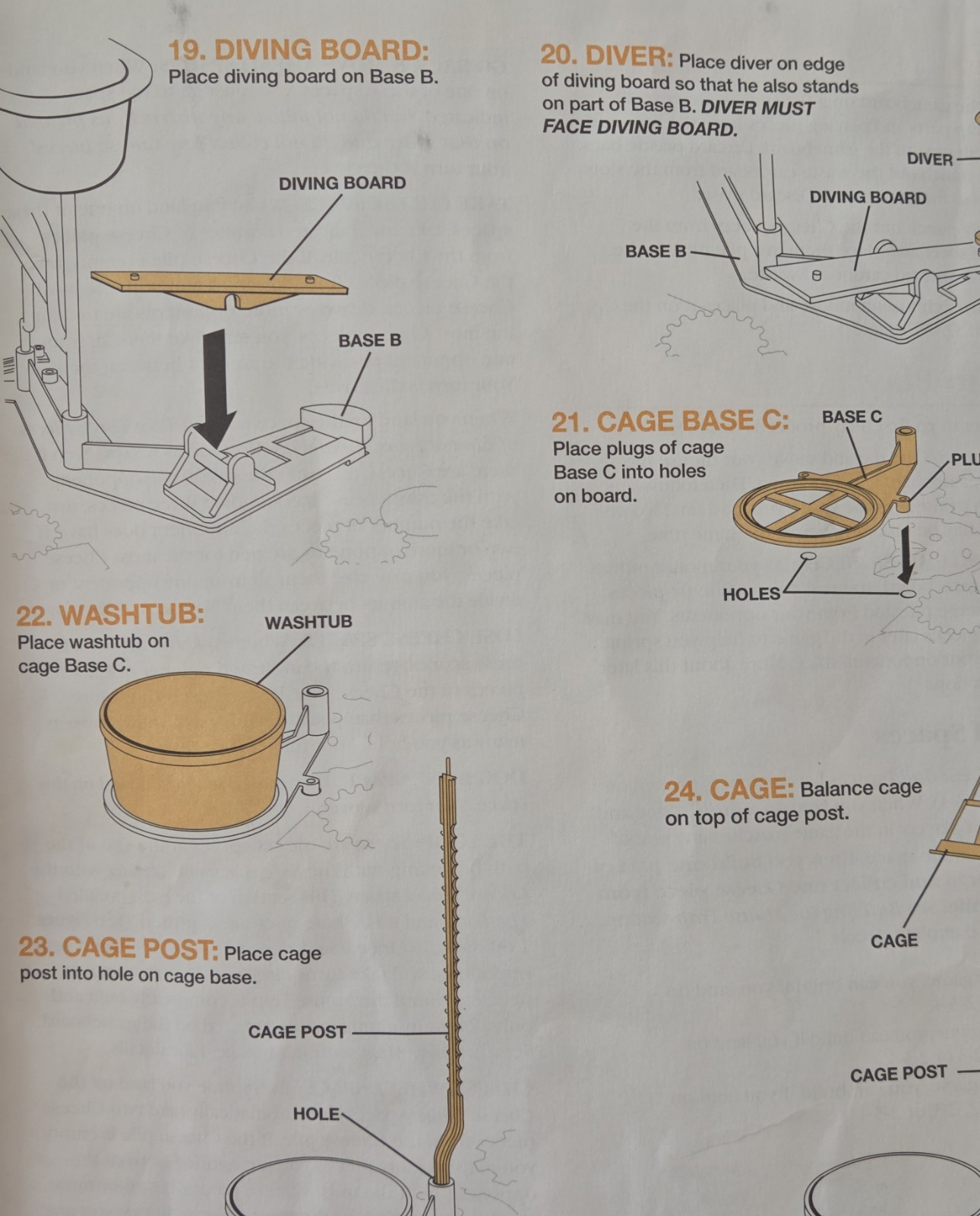 1994/1986 Mouse Trap Board Game Replacement Instruction Manual