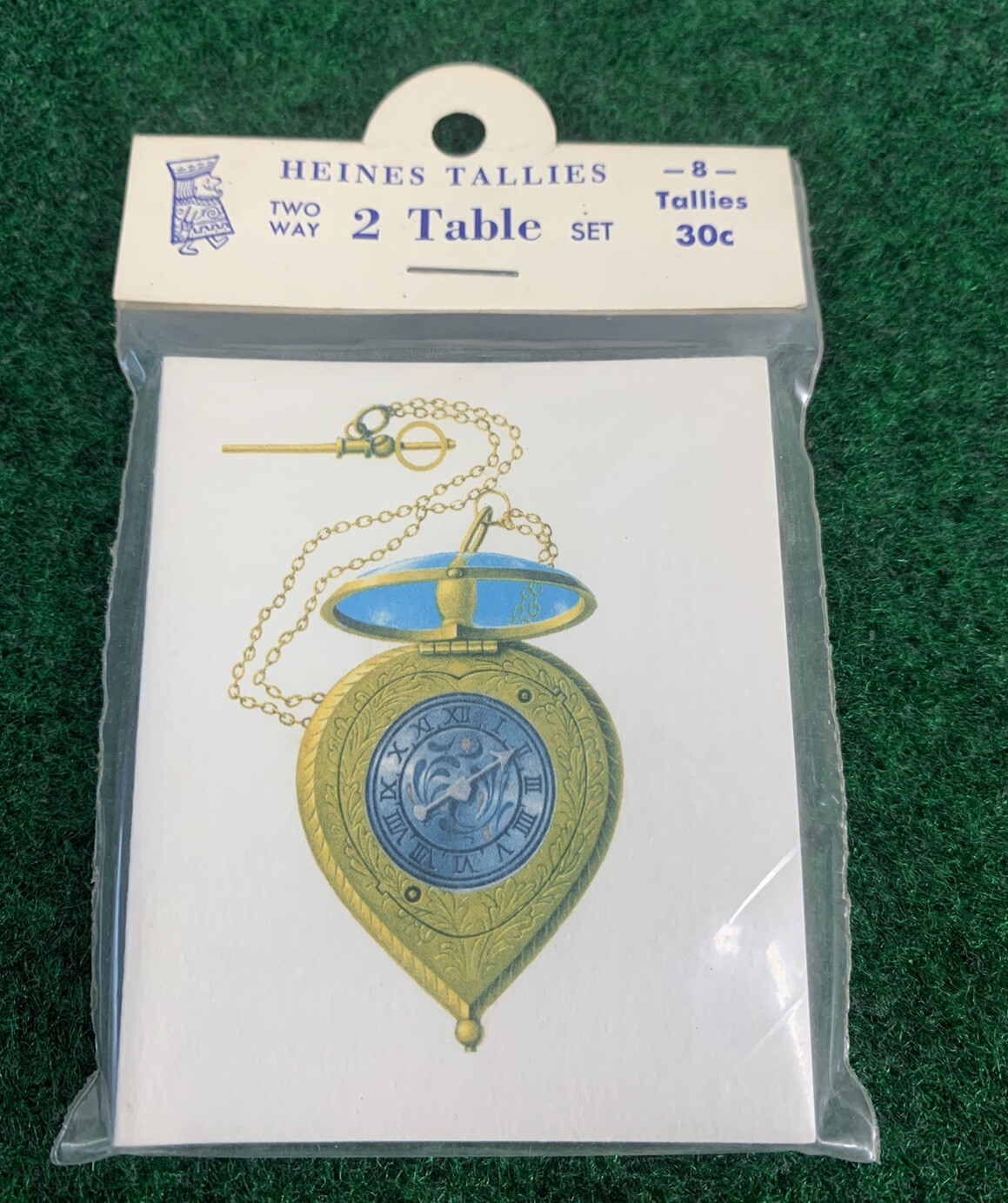 Heines Tallies 2 Way 2 Table Set With A Women’s Pocket Watch Design- 8 Tallies