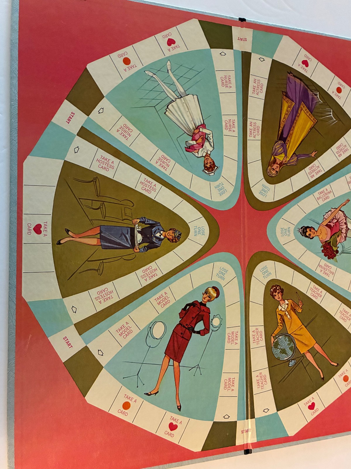 Vtg 1966 What Shall I Be? Career Girls Board Game Complete Selchow Righter