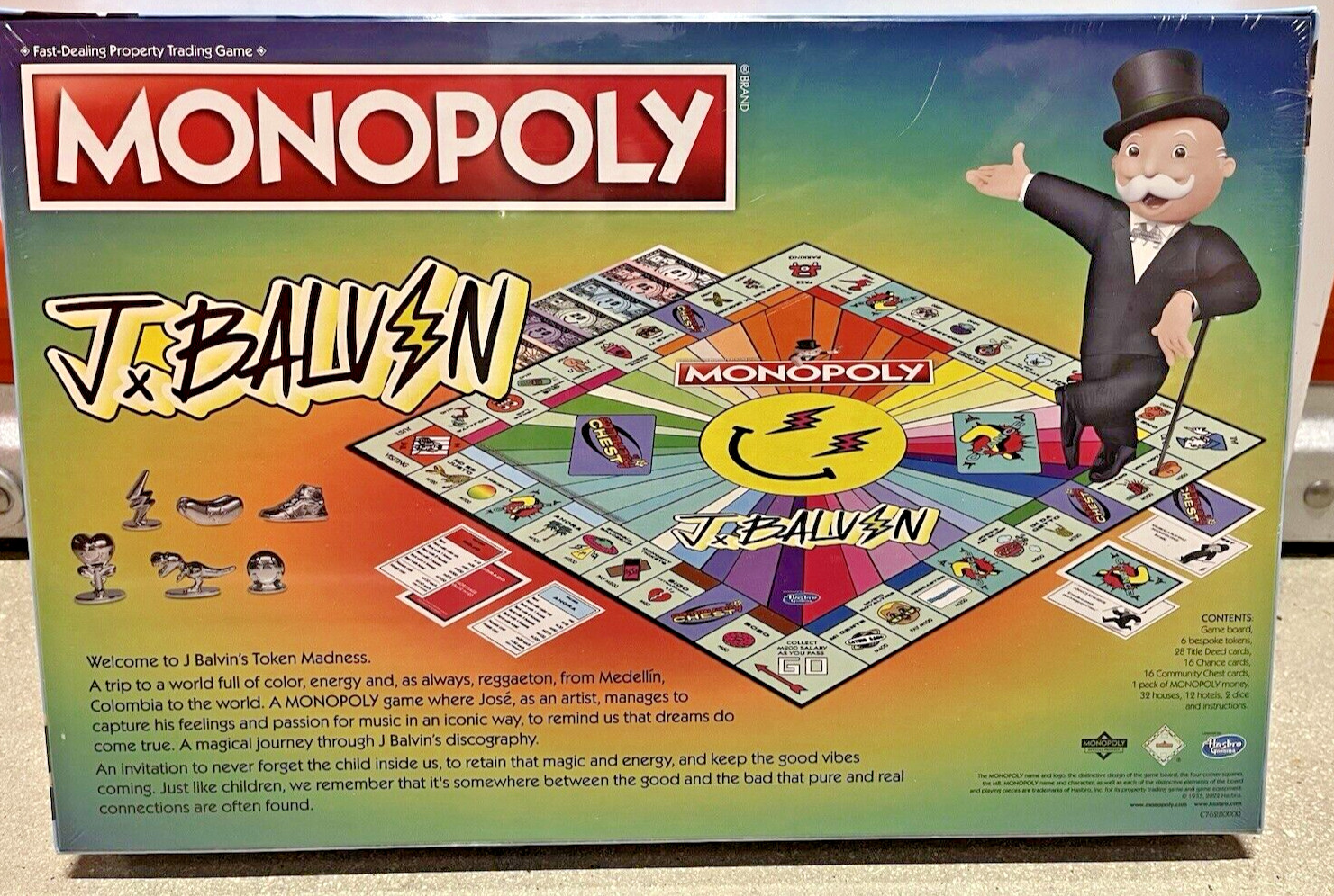 Monopoly * J Balvin Limited Edition Board Game * Reggaeton PR Colombia