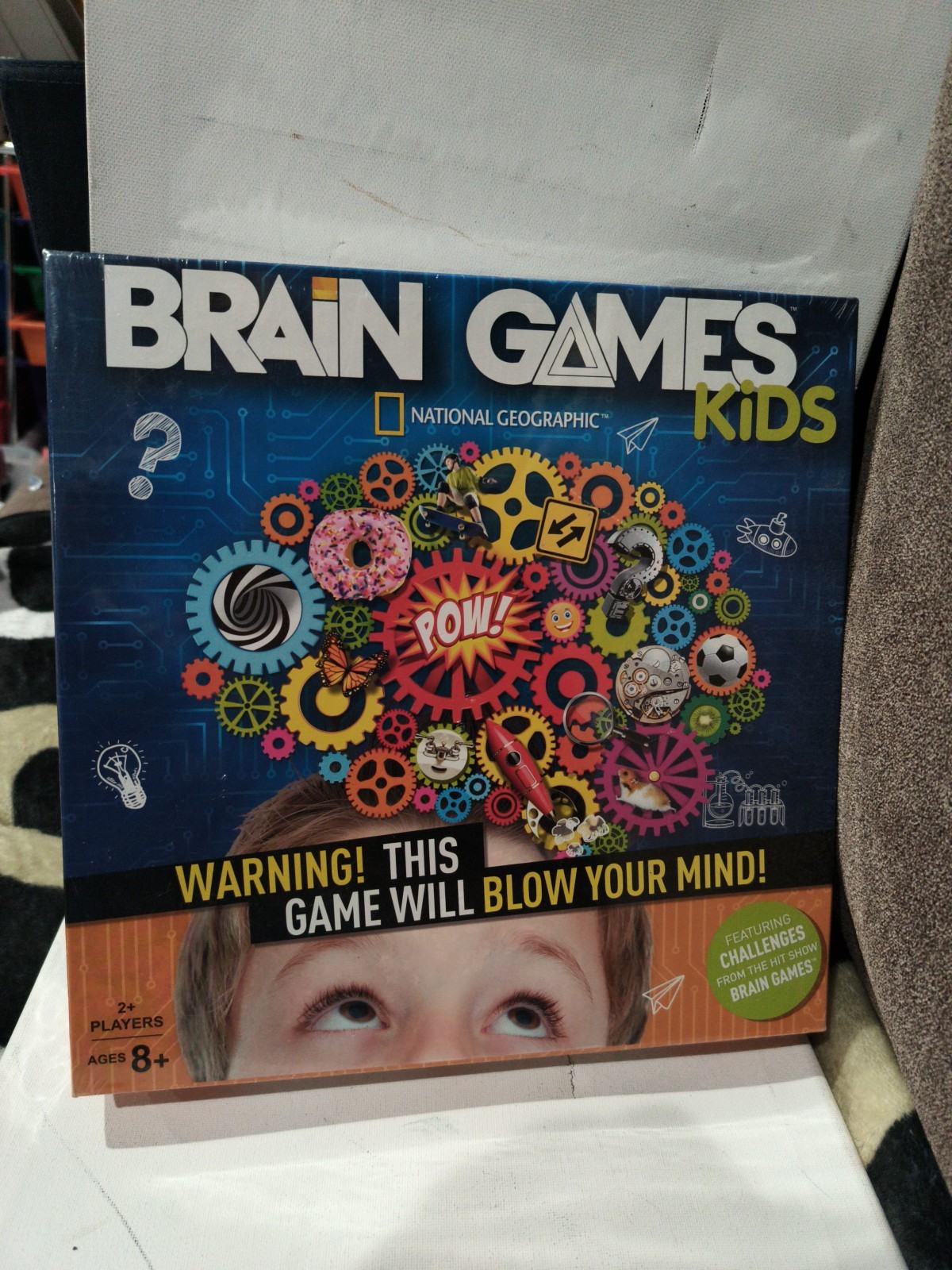 National Geographic Brain Games Kids board game 2+ players Sealed New