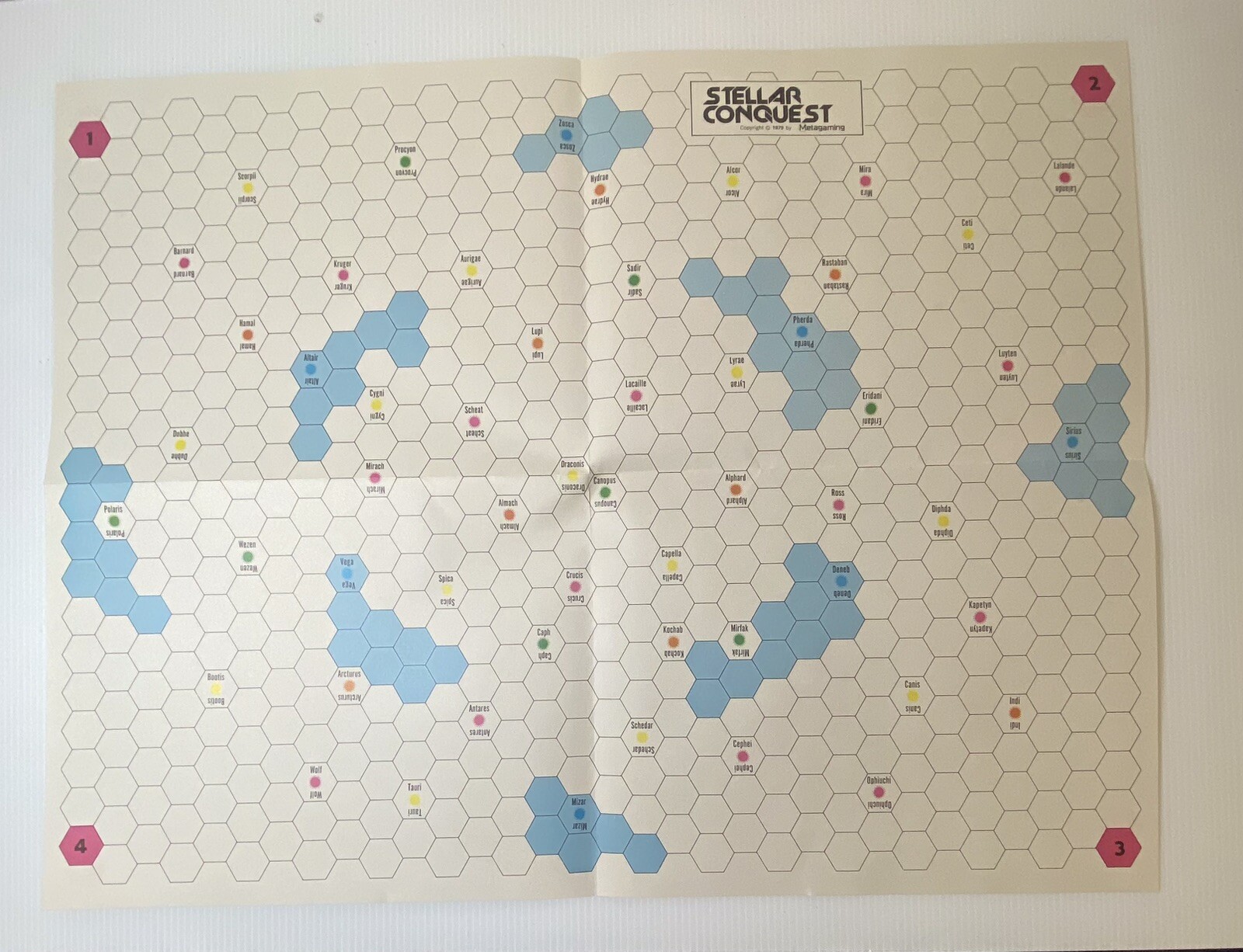 Metagaming Boardgame Stellar Conquest 1979 Unpunched