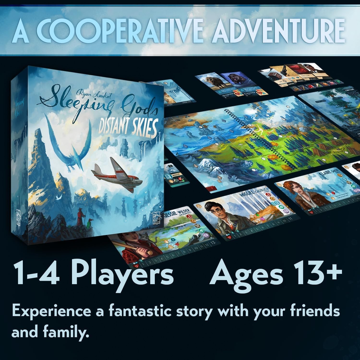 Sleeping Gods: Distant Skies | Board Game | Red Raven Games | NEW in Shrink