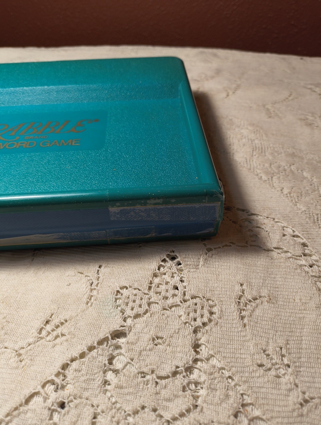 Vintage 1948 Deluxe Scrabble Selchow & Righter Crossword Board Game Folding Case