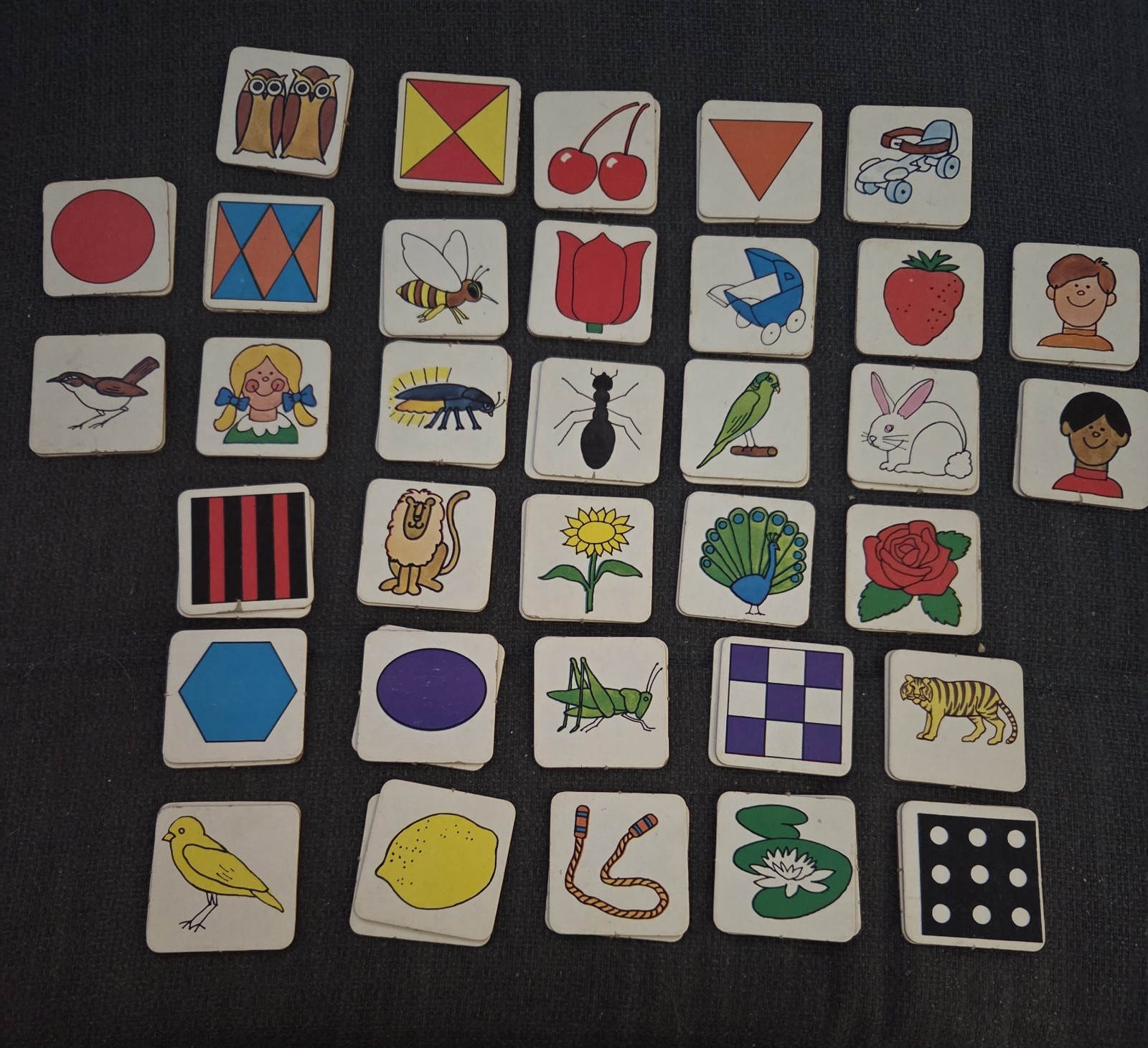Vintage 1980 MB Original Memory Card Matching Game 34 Of 36 Pairs