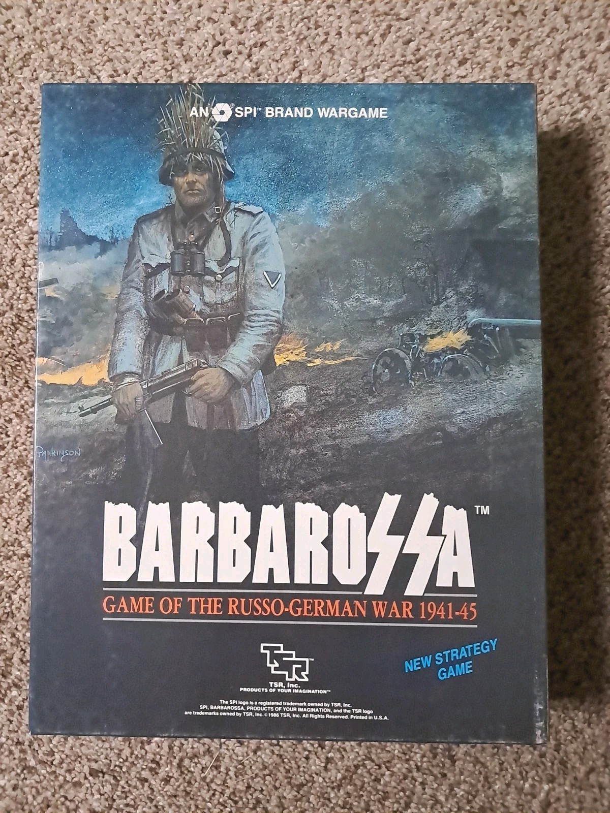1986 Unpunched SPI Barbarossa Strategy Game of The Russo-German War 1941-45 TSR
