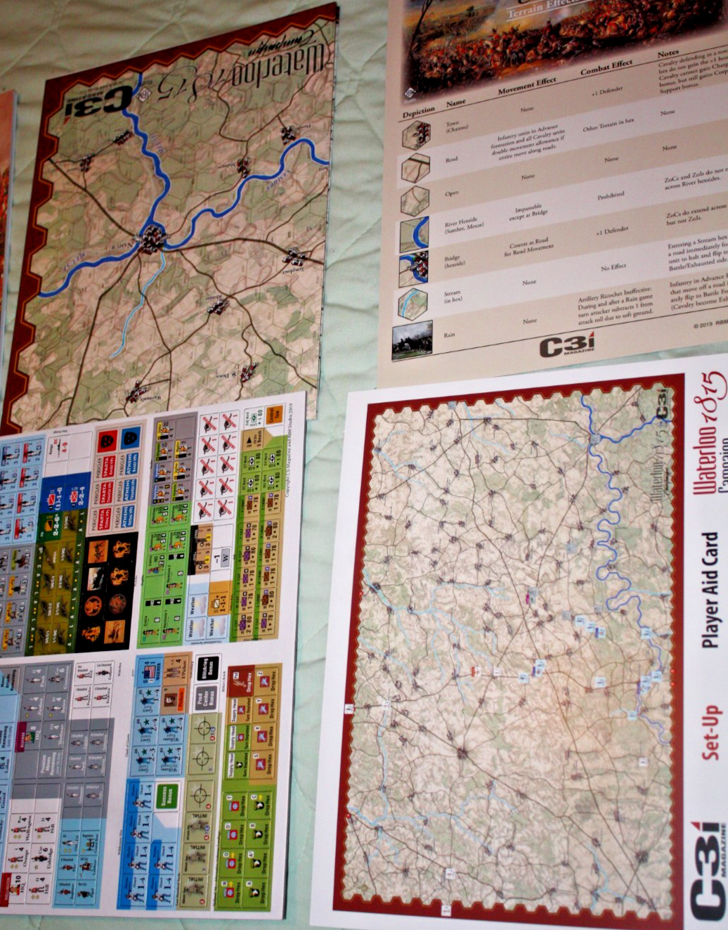 C3i #33, Waterloo Campaign 1815, Unpunched, Complete w/ Hard, White Storage box