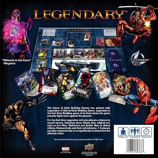 Legendary Deck Building Game Marvel Card Game Strategy 1-5 Players Board Game