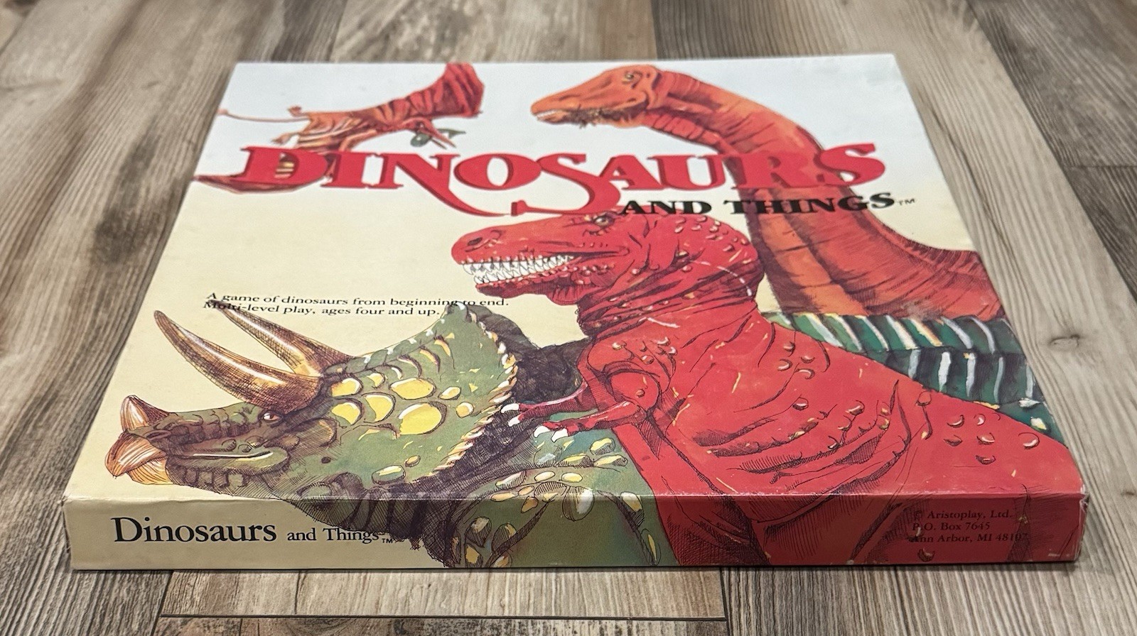 VINTAGE! 1986 Dinosaurs And Things Board Game New In Box – UNPUNCHED!!