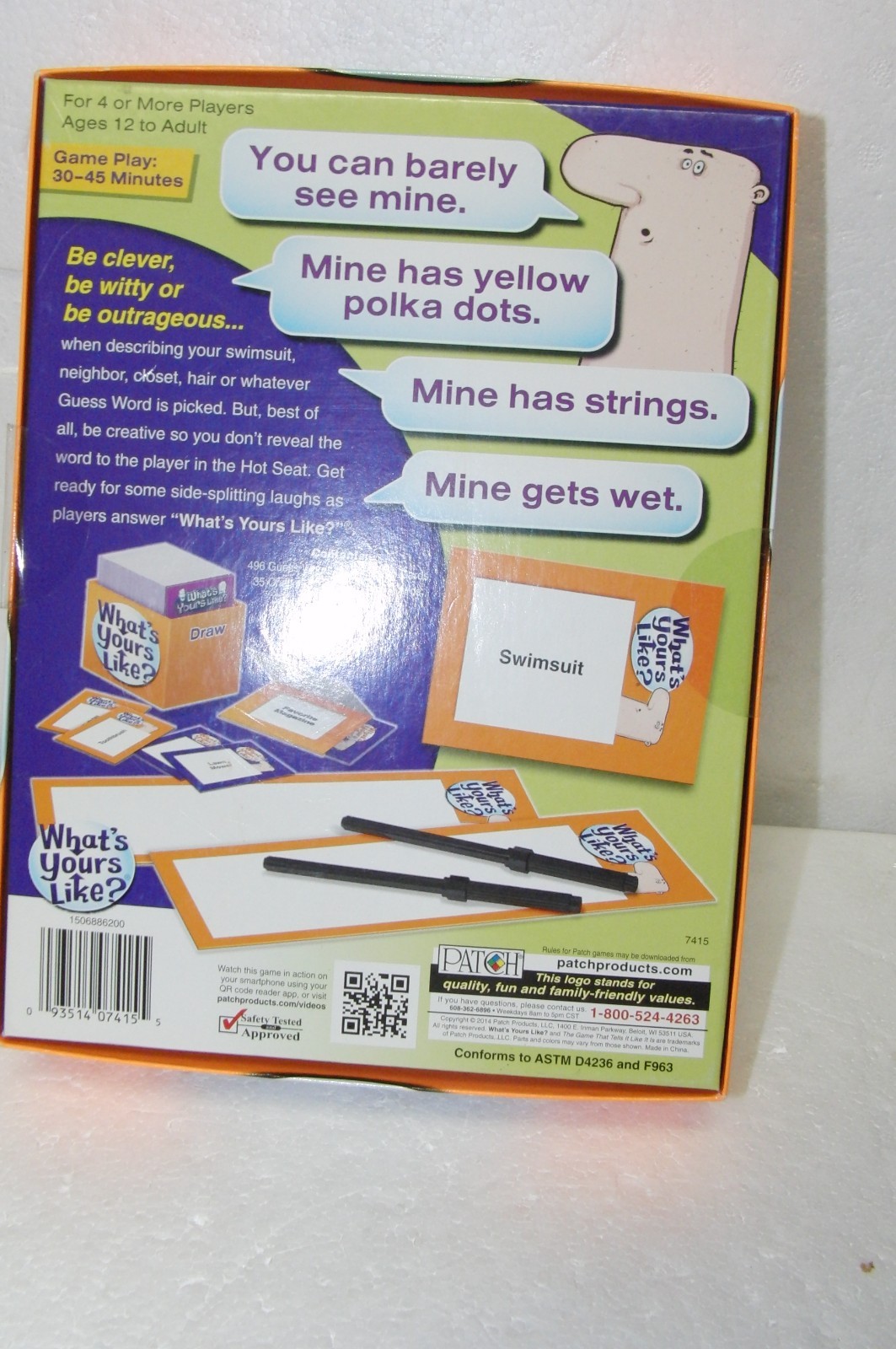 Patch Products 2013 What’s Yours Like Family Party Game NEW