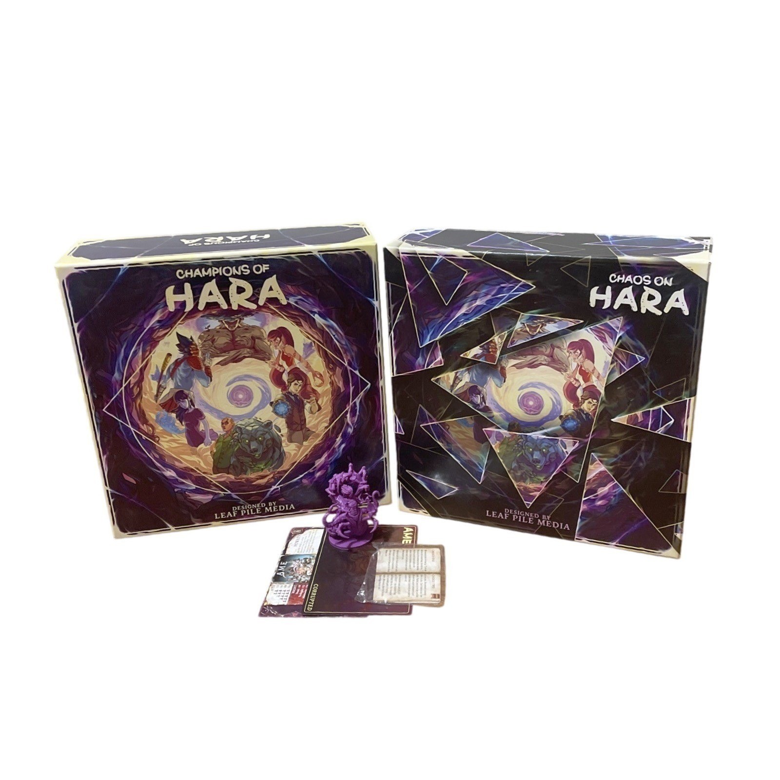 Champions of Hara- Chaos Of Hara- Ame Corrupted Afflicition Board Game Lot