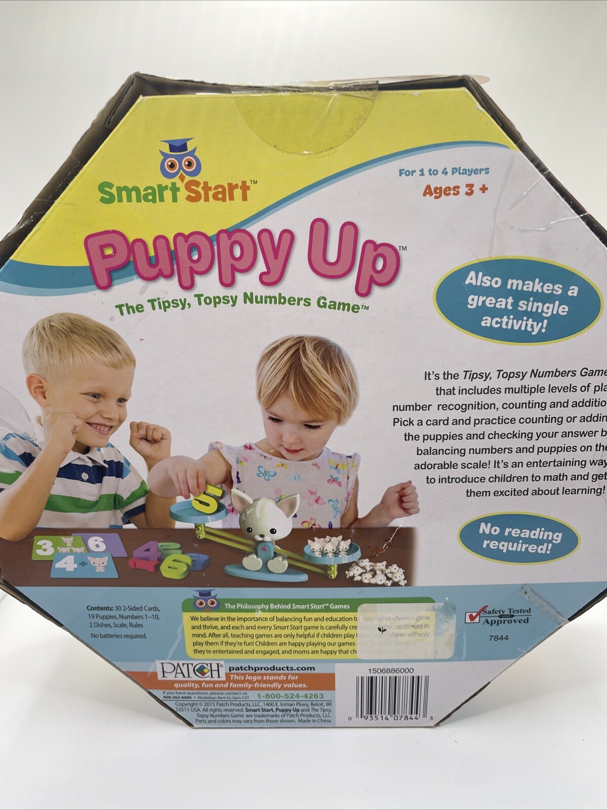 New Sealed – PlayMonster Puppy Up – Ages 3+ | 1-4 players- Smart Start