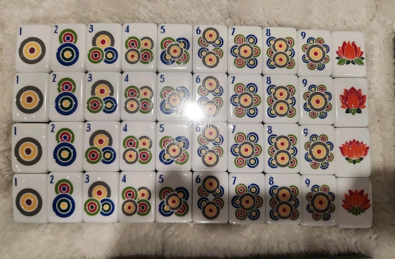 American Mahjong Game Set, 160 Layered Mah Jong Tiles Wood Pattern (1S-6-3 (07