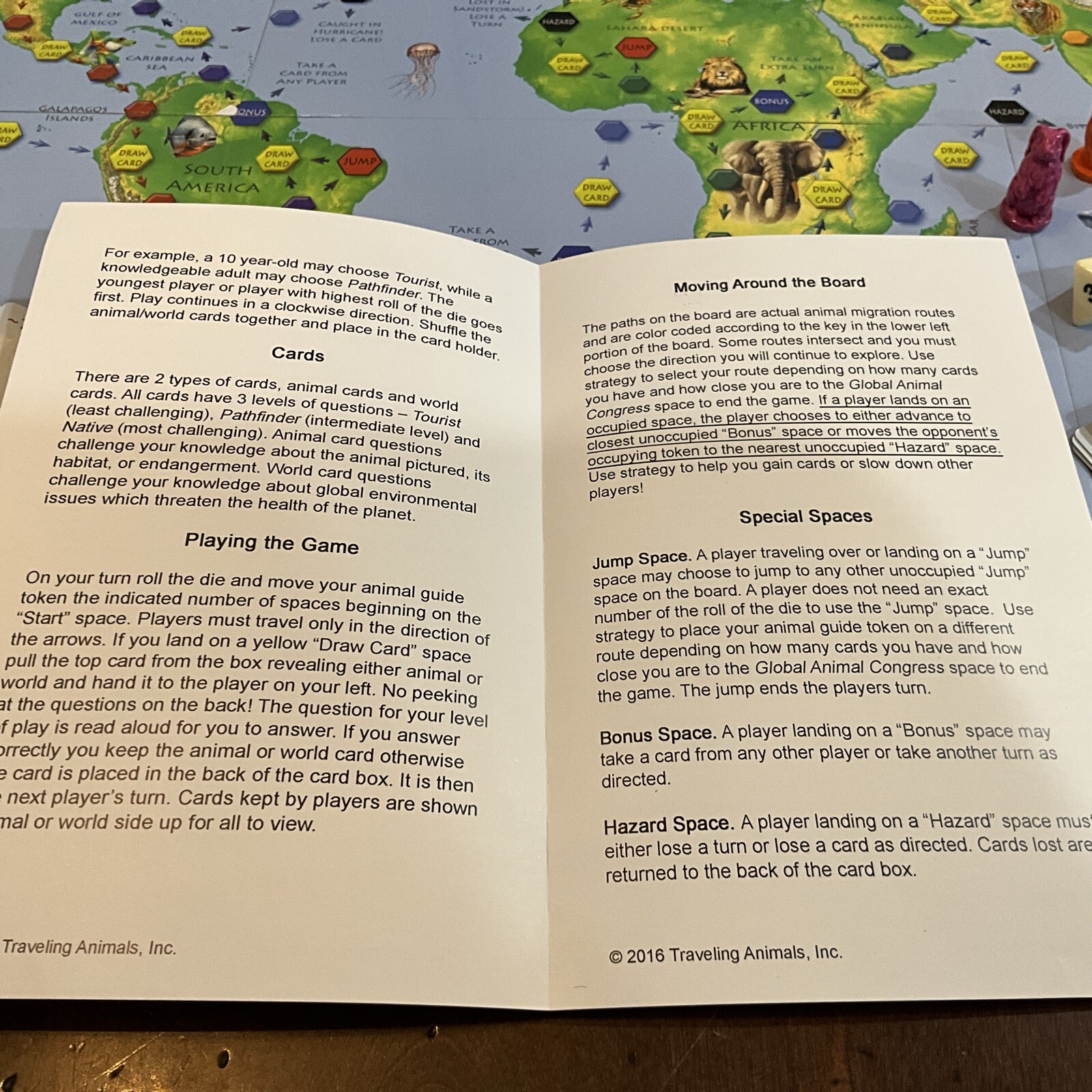 Traveling Animals Race To Save The Animals Board Game