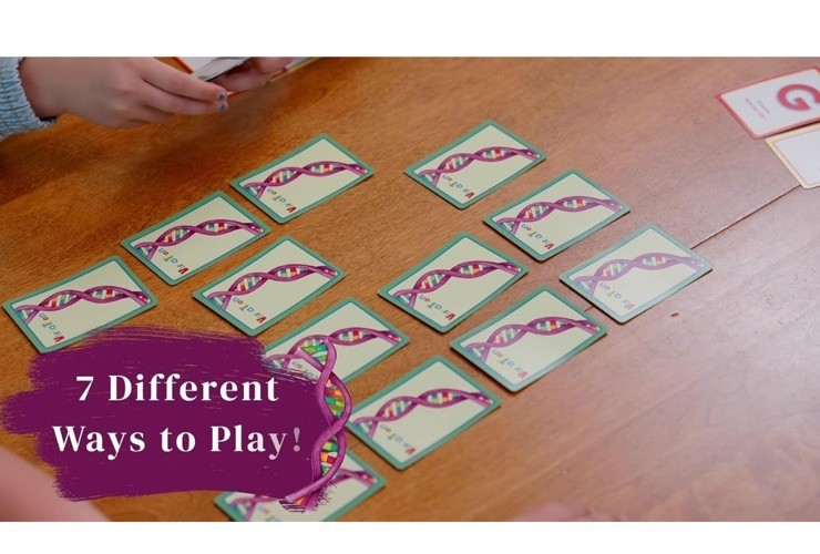 Variation A DNA Matching Card Game Genetic Lang. Of Living Things Using Alphabet