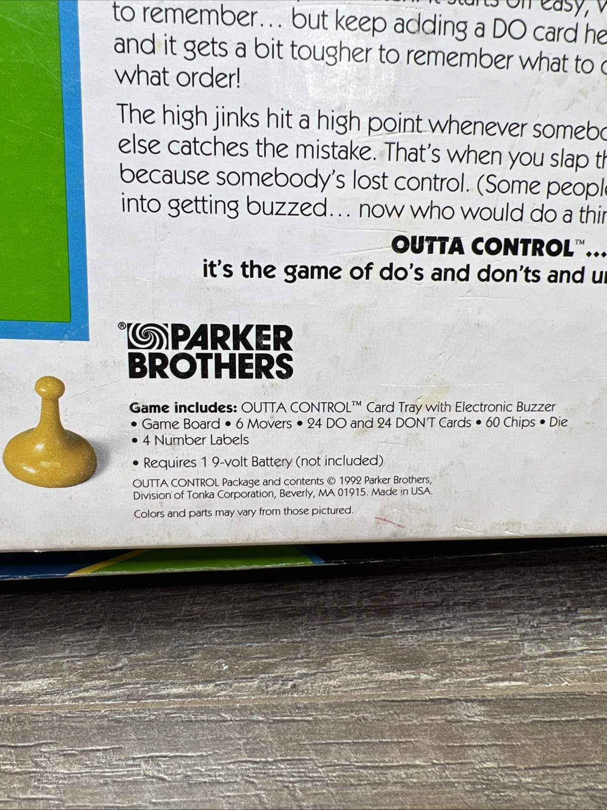 Vintage 1992 Parker Brothers Outta Control Electronic Board Game – 100% Complete