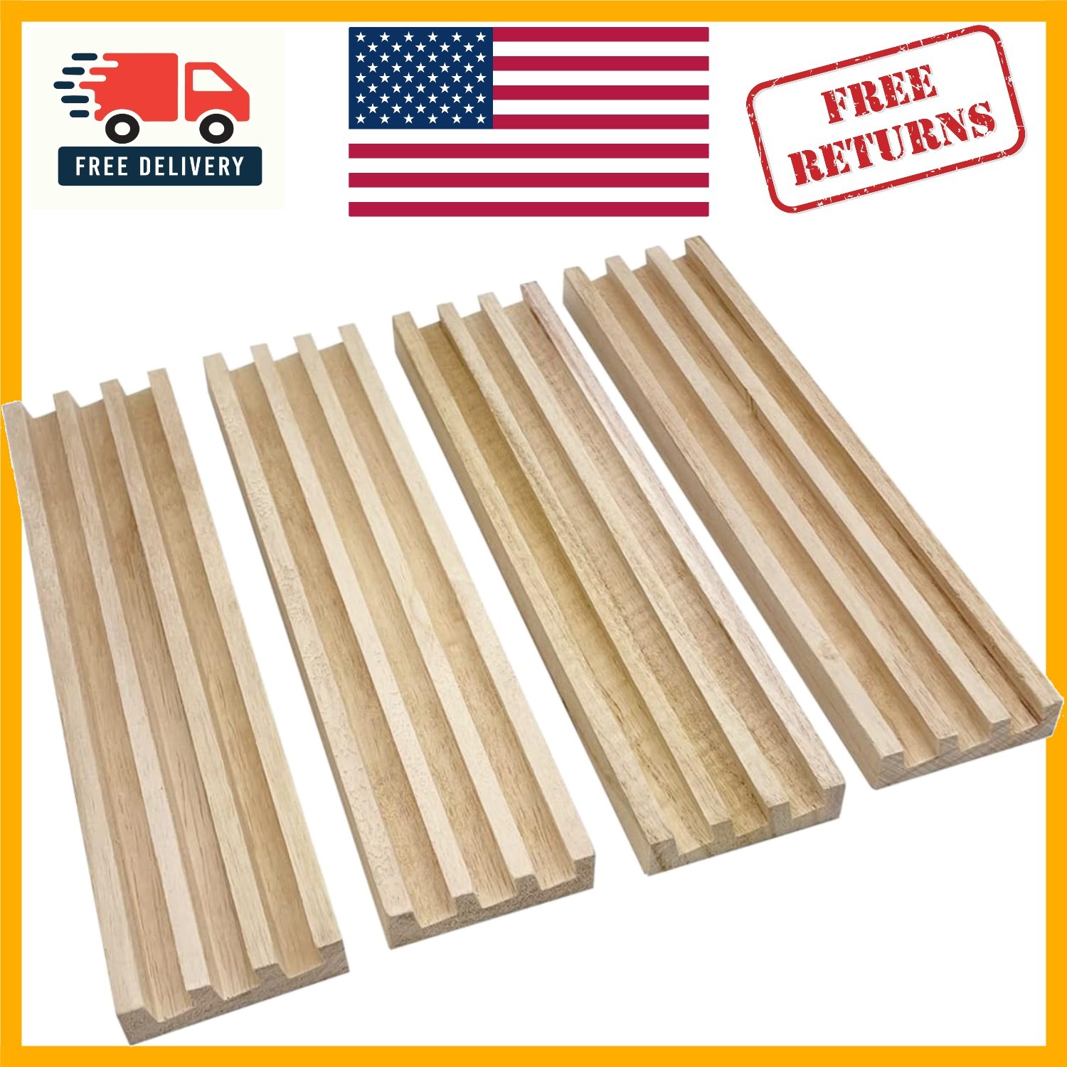 Elegant Wooden Domino Racks Set of 4 for Chickenfoot & Mexican Train Games