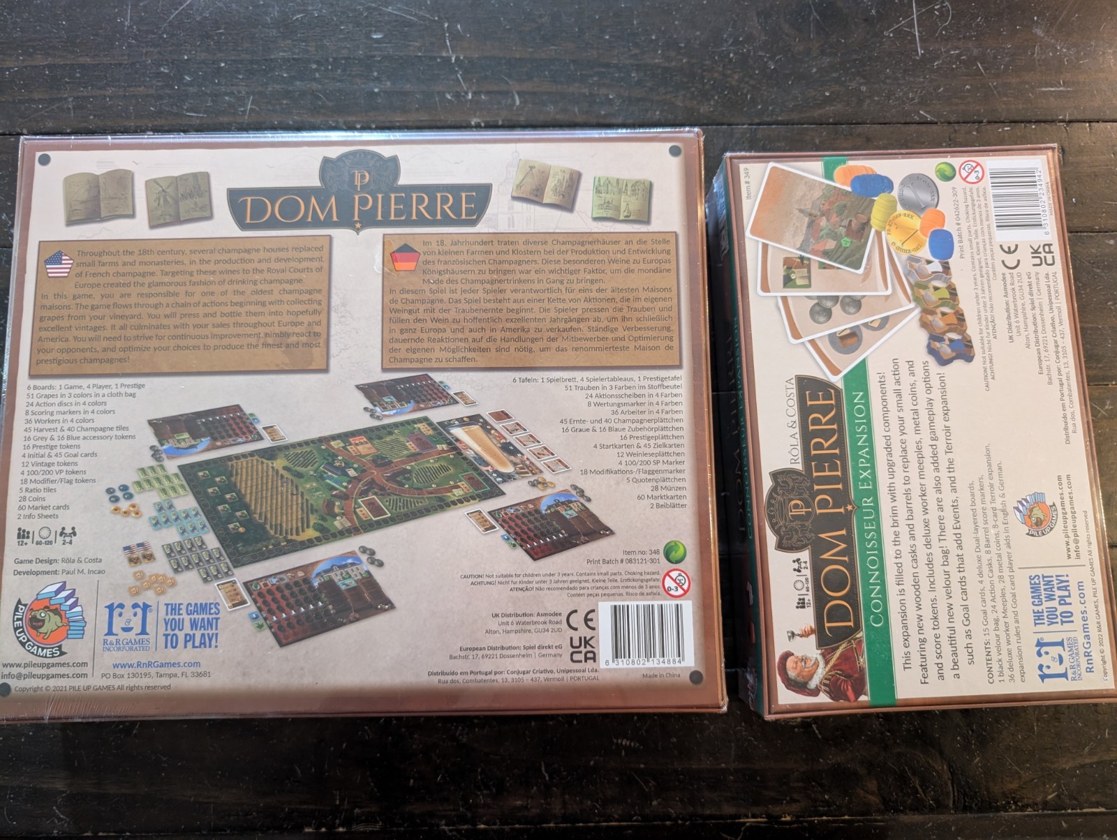 Dom Pierre Board Game with Connoisseur Expansion
