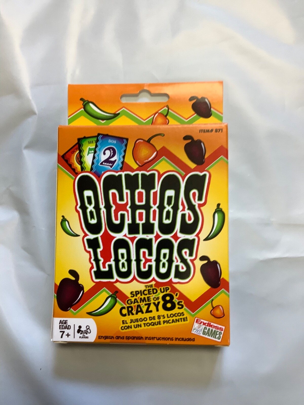 Endless Games OCHOS LOCOS Card Game Spiced Up Crazy 8’s English / Spanish Age 7+