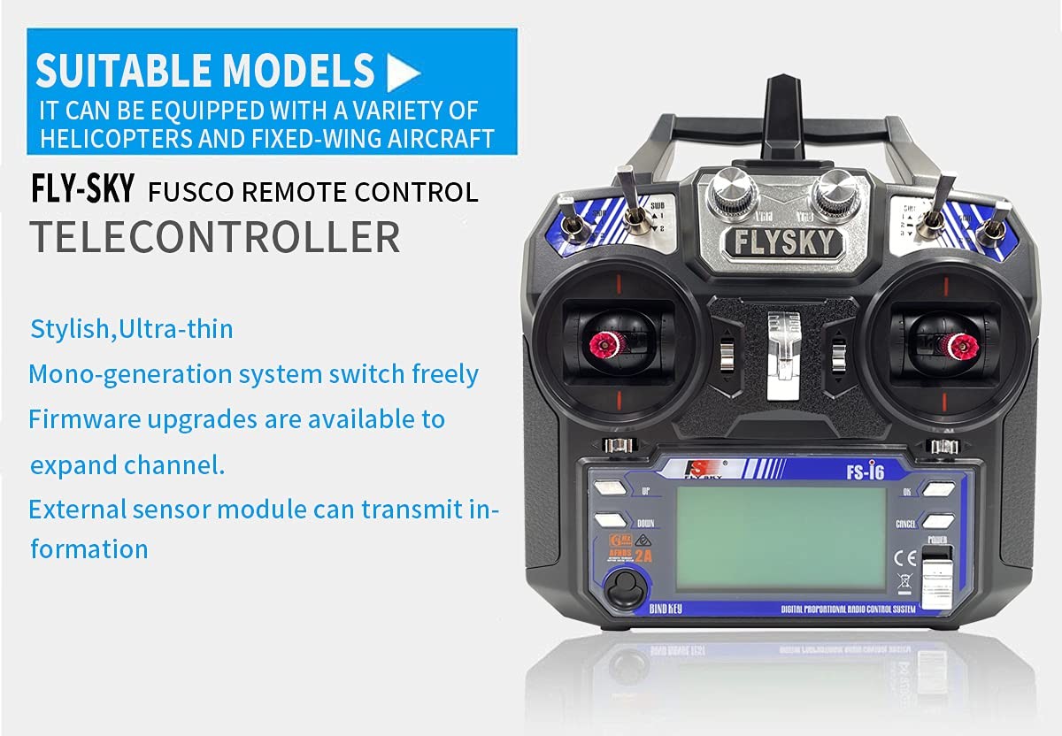 RC Transmitter 6CH 2.4GHz FLYSKY FS-i6 w FS-iA6 Receiver Mode_2