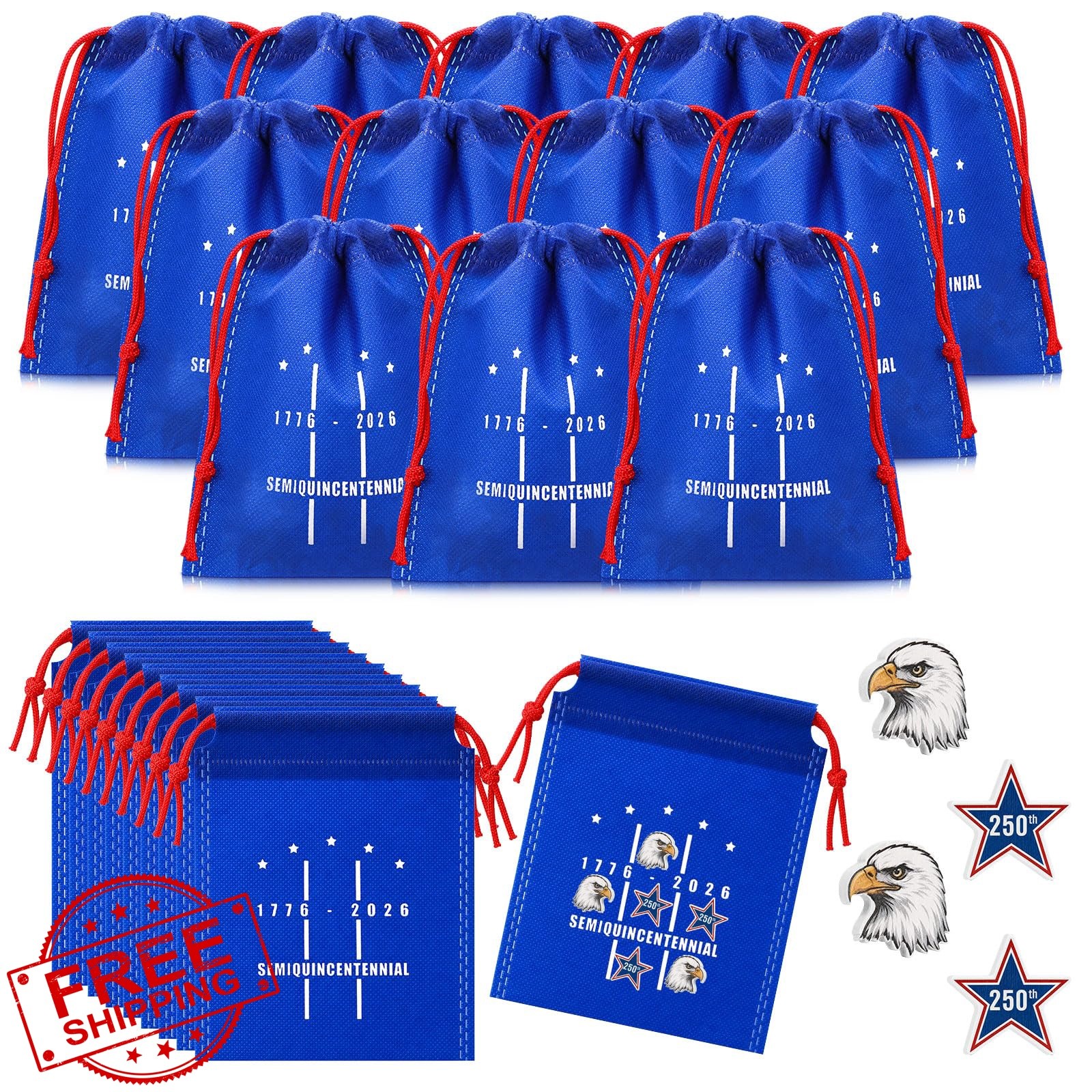 Sotiff 24 Sets 250th Anniversary USA Tic Tac Toe