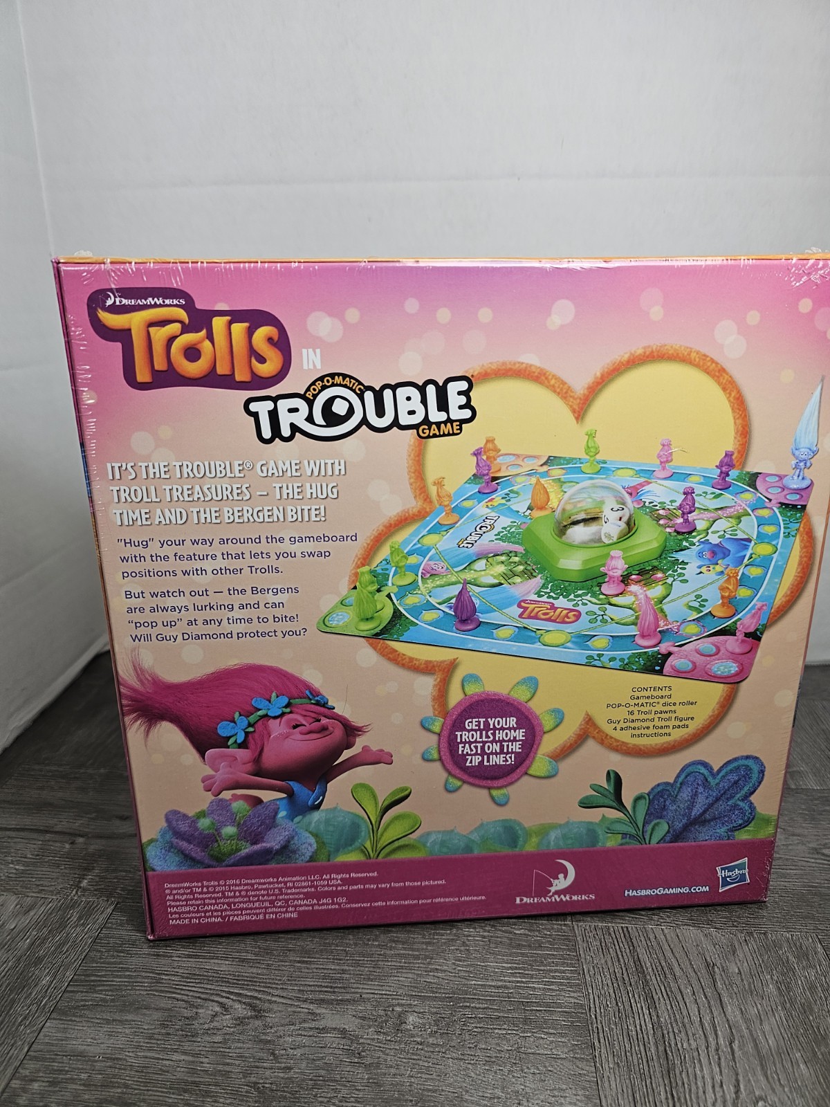 TROLLS IN TROUBLE Pop-O-Matic Board Game Hasbro 2016 BRAND NEW–FACTORY SEALED