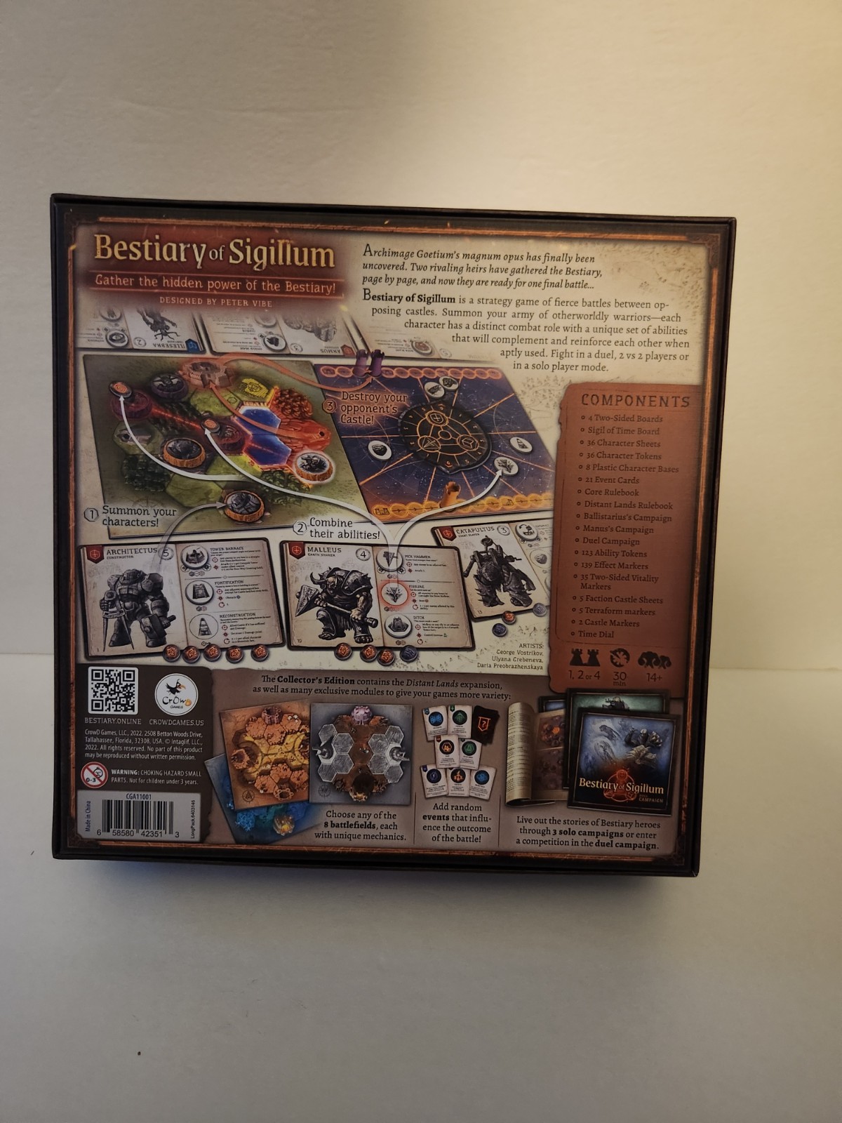 Bestiary of Sigillum Collector’s Edition Board Game CrowD Games. 100% Complete!