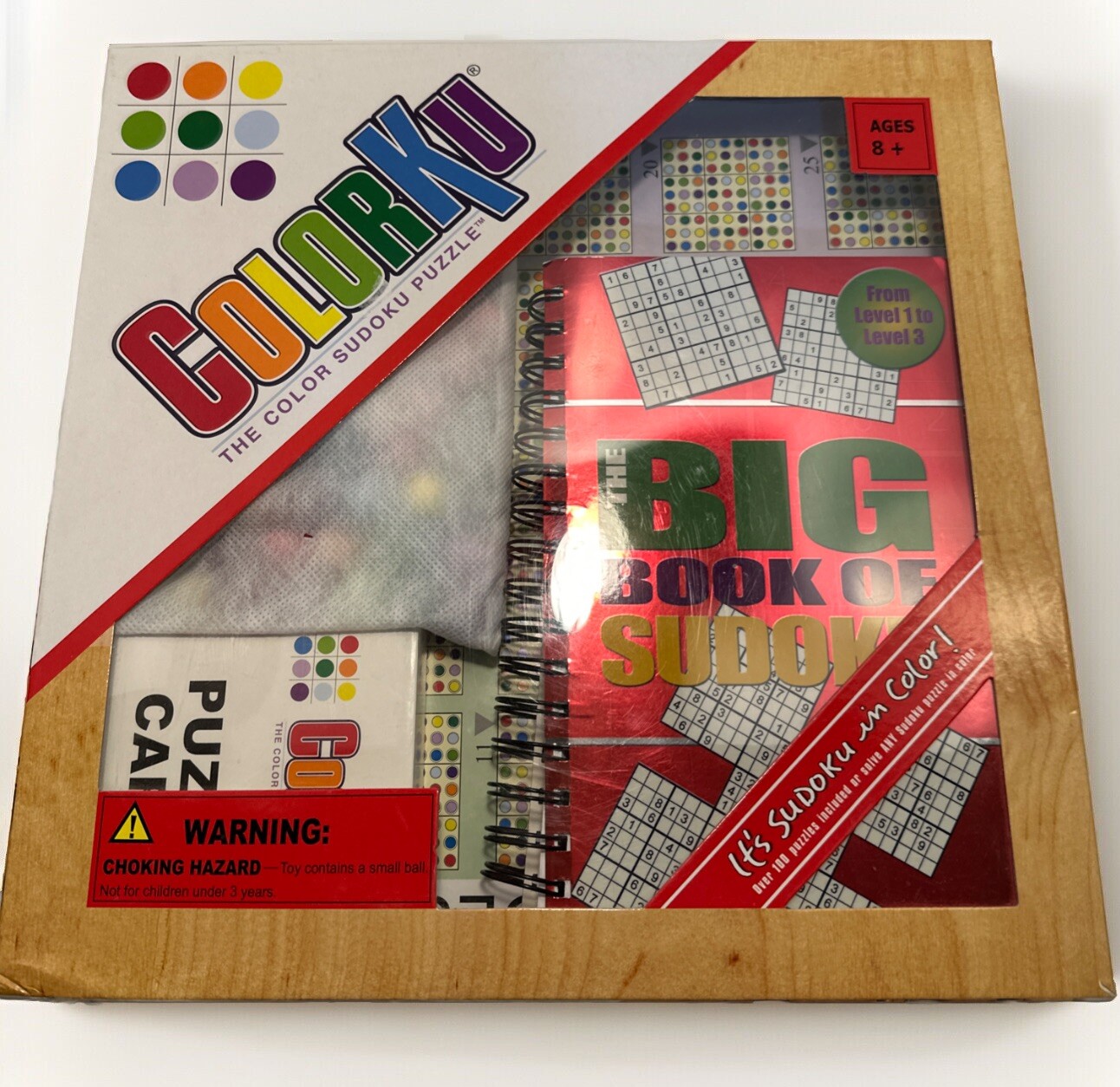 Colorku Game SUDOKU Mad Cave Bird 2006 Wood Wooden Board Colors logic + Bonus