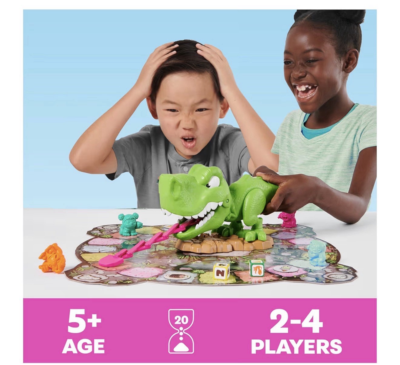 Snack-O-Saurus Rex, Interactive Dinosaur Toy for Kids Board Games for Family NEW