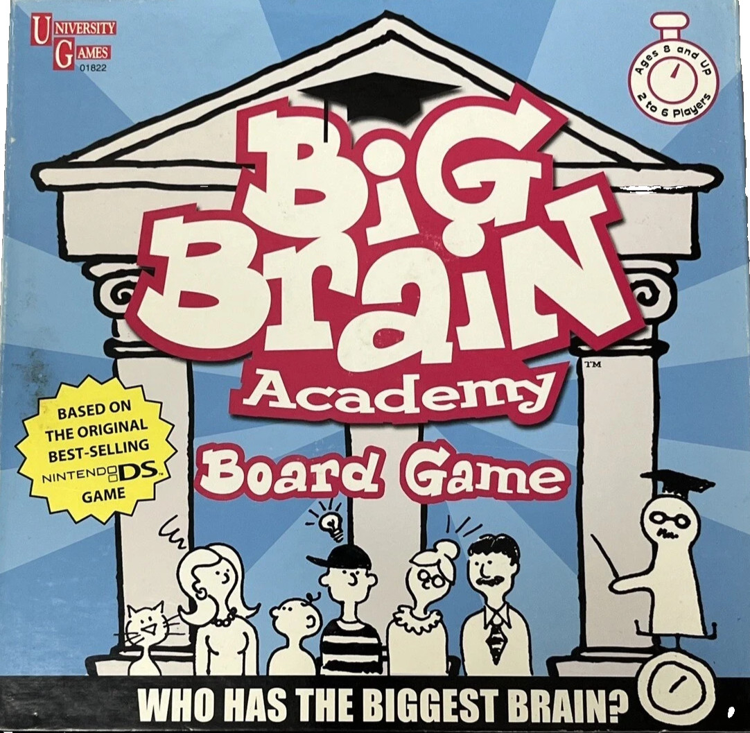Big Brain Academy Board Game University Games Based on Nintendo DS Game