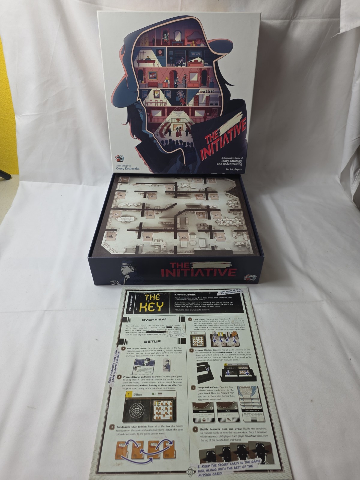 THE INITIATIVE COOPERATIVE STRATEGY BOARD GAME COMPLETE 2020