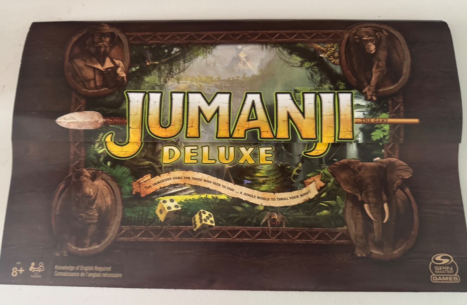 Jumanji DELUXE Electronic Board Game Lights & Sounds Spin Master 100% COMPLETE!
