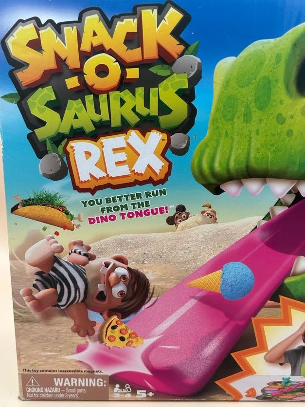Snack-O-Saurus Rex, Interactive Dinosaur Toy For Kids, Board Games For Family