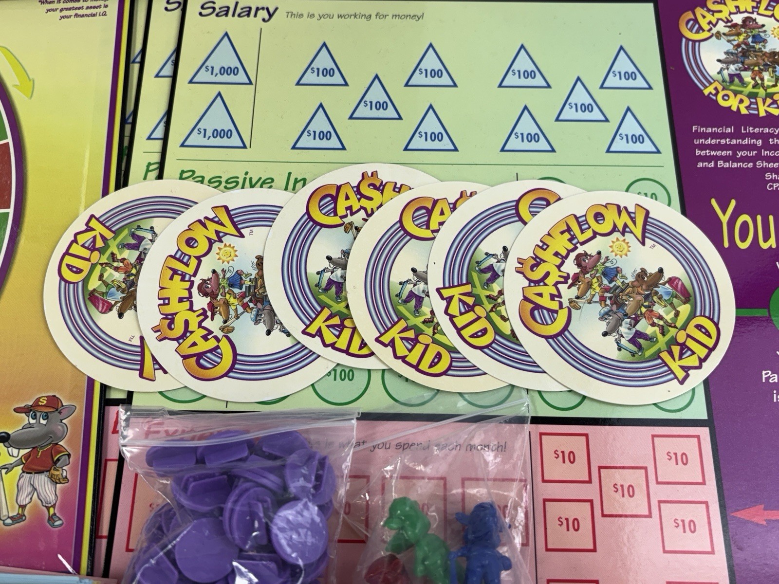 Cashflow for Kids Board Game Robert Kiyosaki Rich Dad 100% Complete Vintage