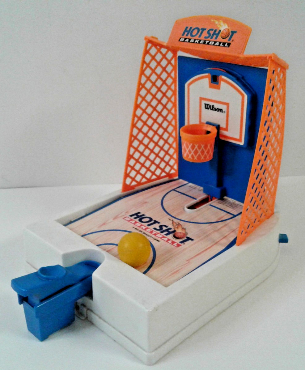 Vintage 1992 Milton Bradley Hot Shot Basketball Travel Game