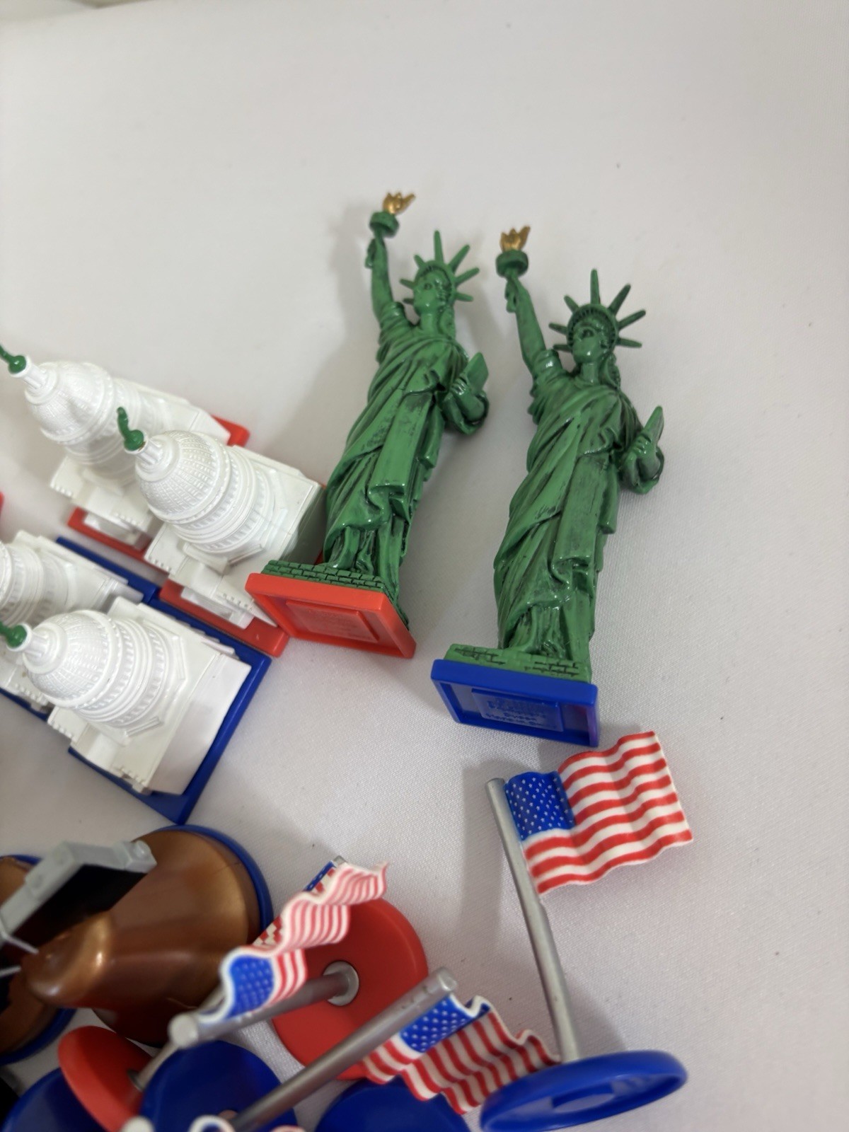 USA Chess Set Patriotic Game PIECES ONLY Flag Bell Lincoln Liberty America 250