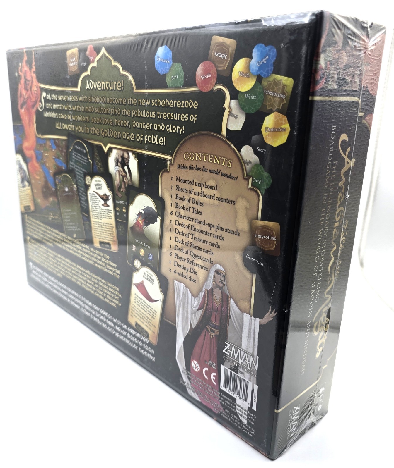 Tales of the Arabian Nights Board Game FACTORY SEALED BRAND NEW RARE Z-MAN 2009!