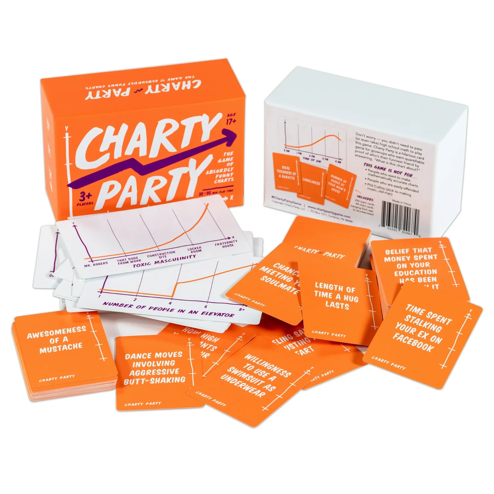 Charty Party The Game of Absurdly Funny Charts Adult Card Game Complete