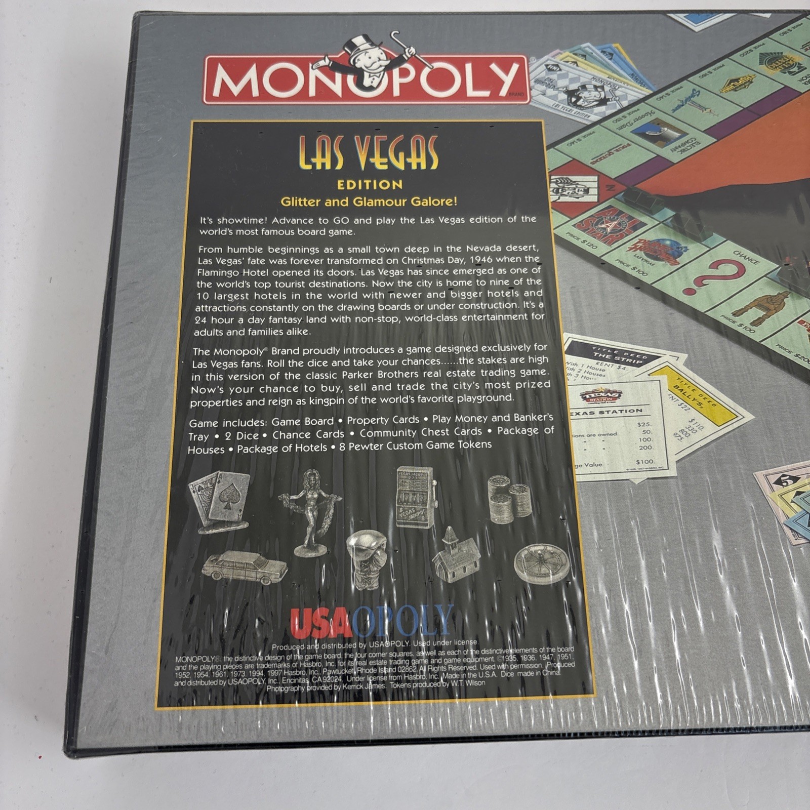 Monopoly Las Vegas Edition Parker Brothers 1997 New Still Sealed Box