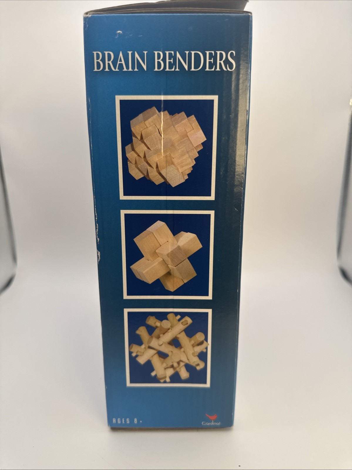 Cardinal Brain Benders Classic Games 3 Wood Puzzles Logic Brain Teaser Age 8+