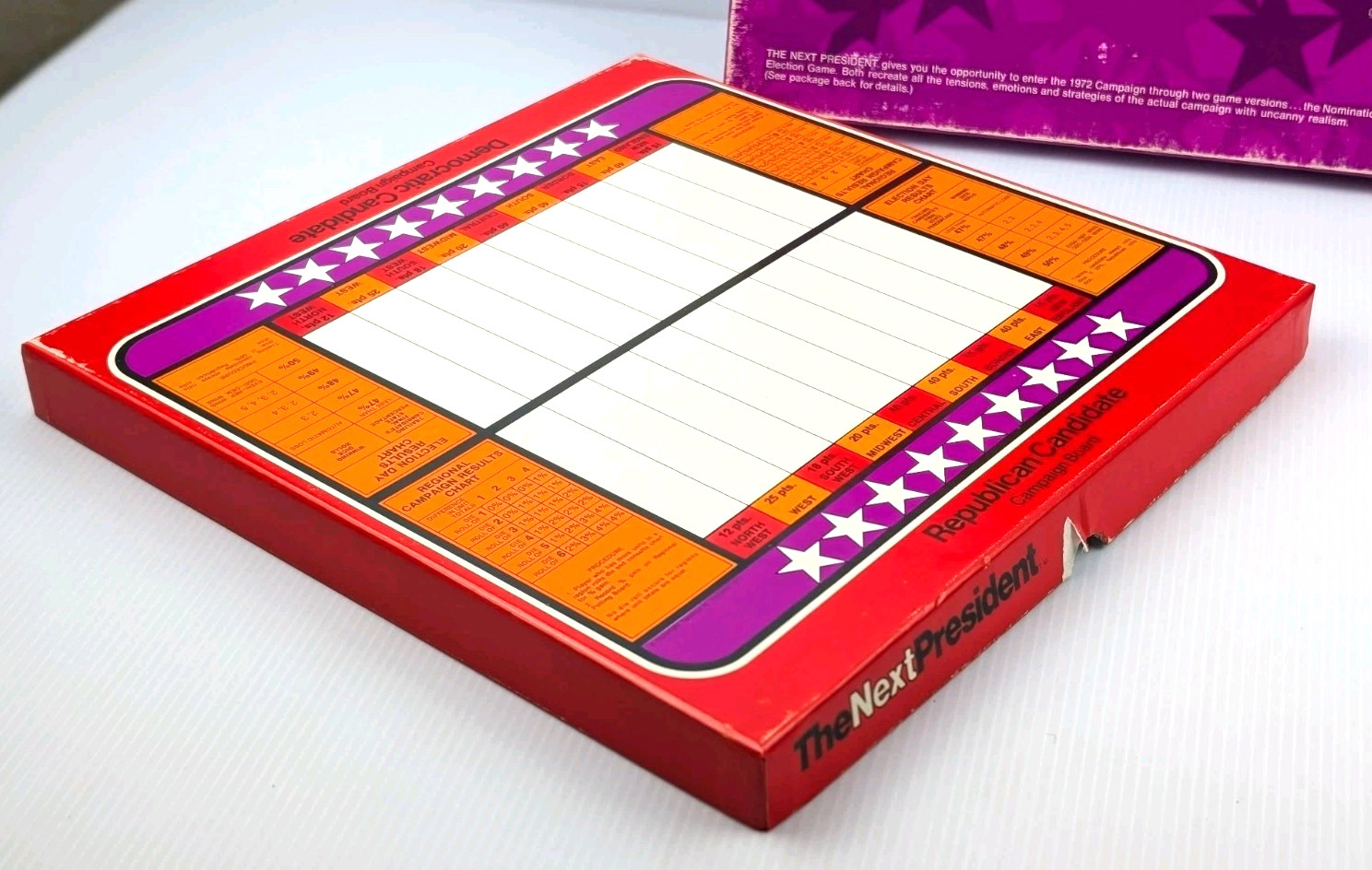 1971 Reiss The Next President Board Game UNPUNCHED COMPLETE History Strategy