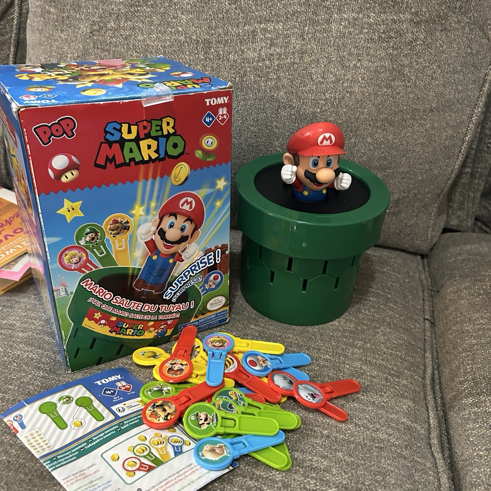 TOMY Pop Up Super Mario Game Nintendo – Family And Preschool Kids Board Games