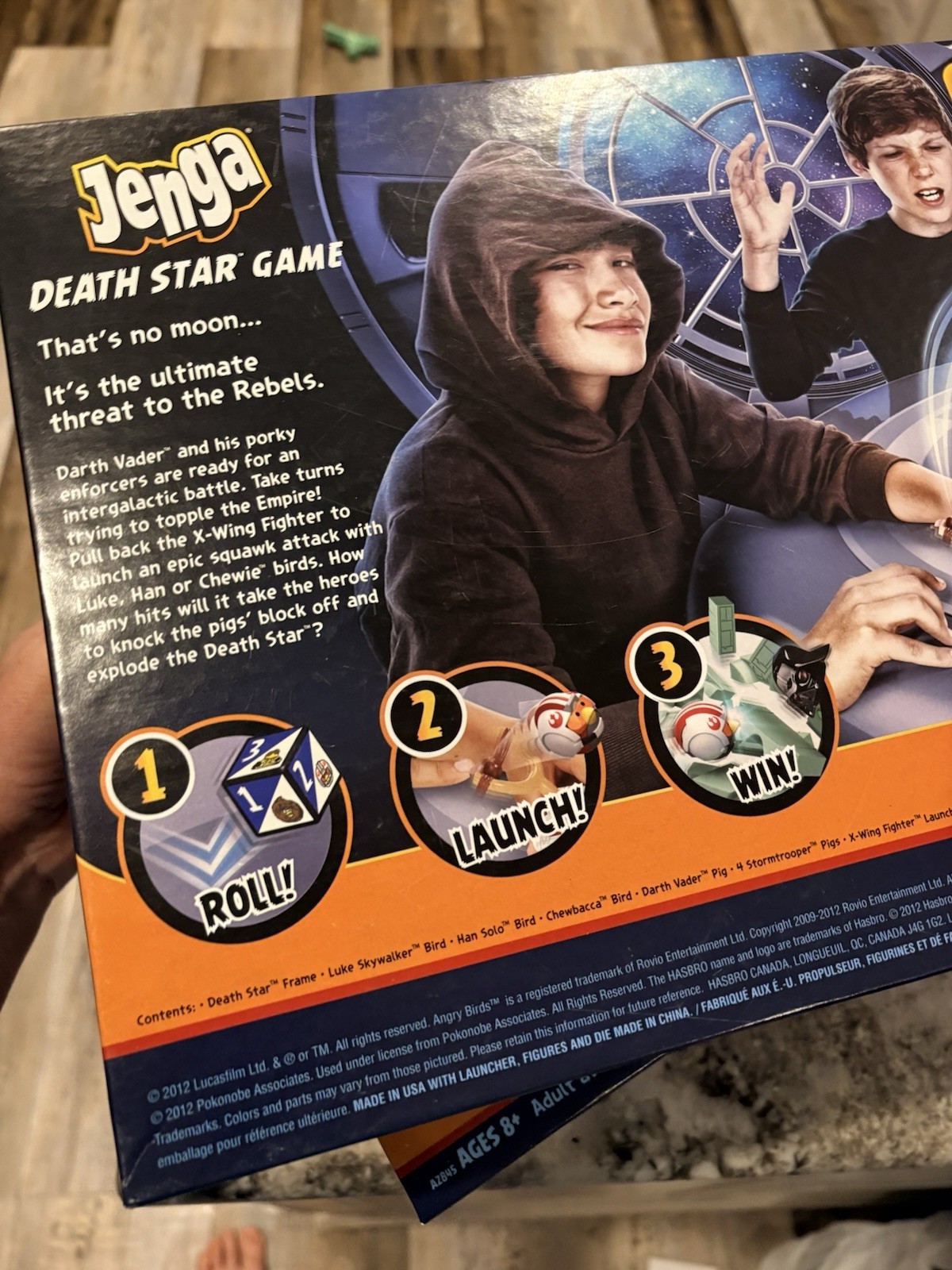 Star Wars Angry Birds Jenga Destroy The Death Star 2012 Hasbro Game Not Complete