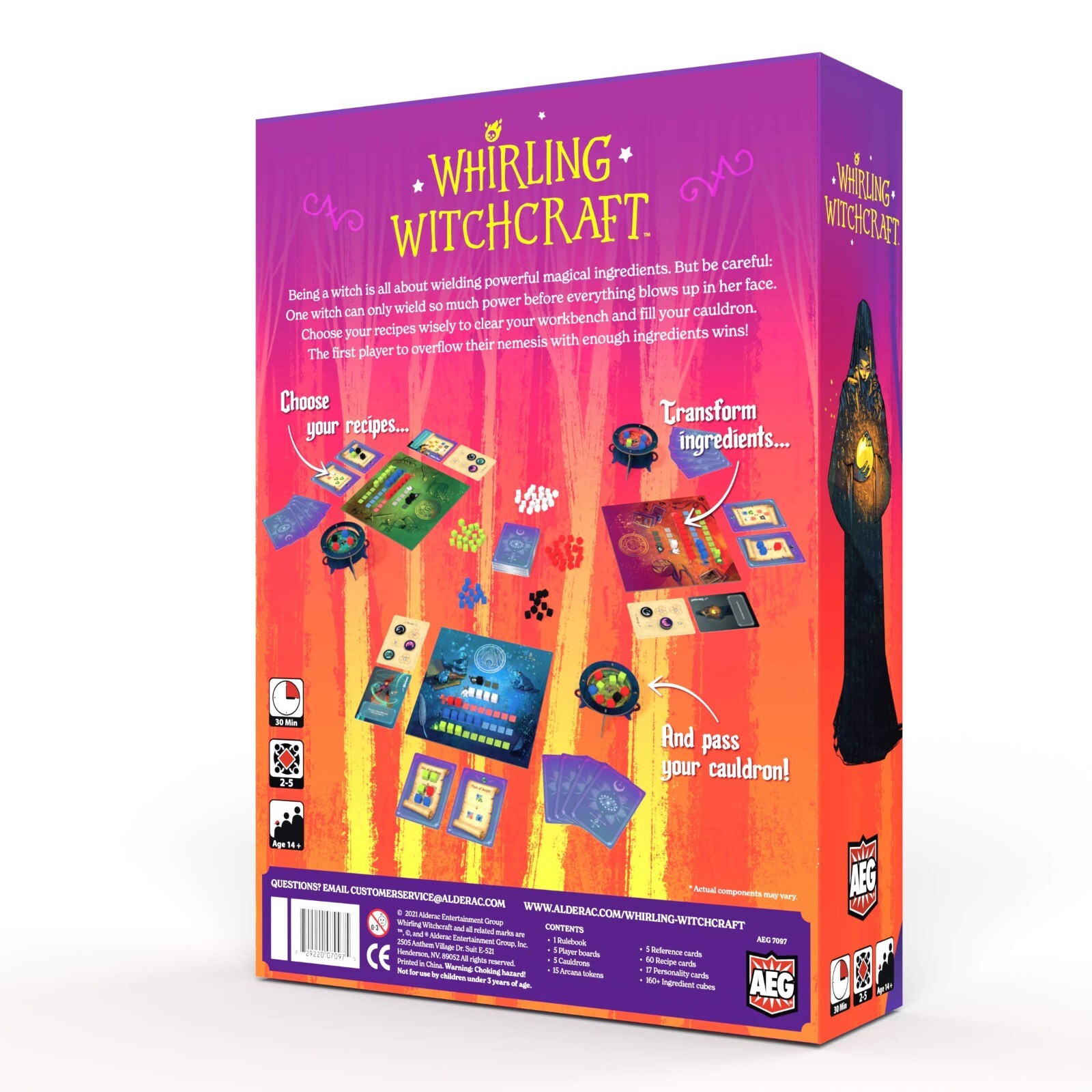 Whirling Witchcraft – AEG Board Game — BRAND NEW — FACRORY SEALED!!!