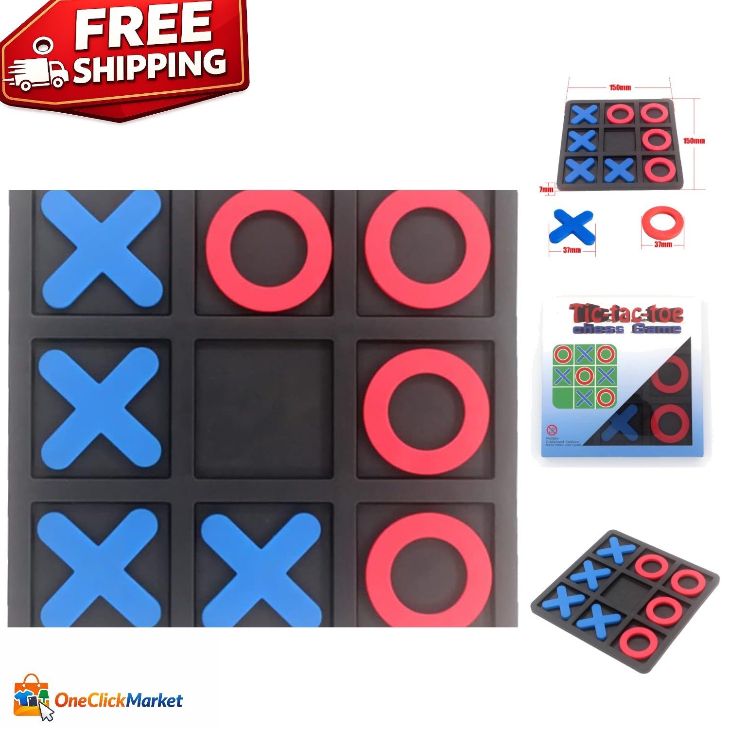 Tic Tac Toe Classic Edition – Interactive Game for Kids and Family Gatherings