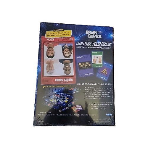 Brain Games Board Game By National Geographic Family Game Ages 14+ New Sealed