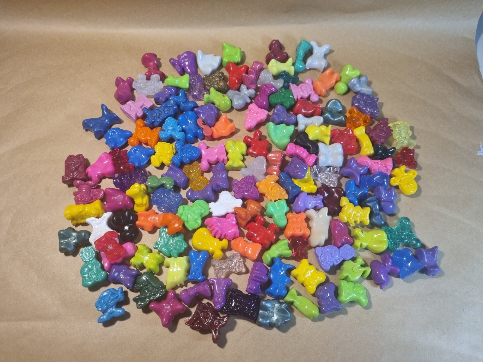 Gogo’s Crazy Bones VINTAGE BULK LOT Figures Clear Glitter Sports