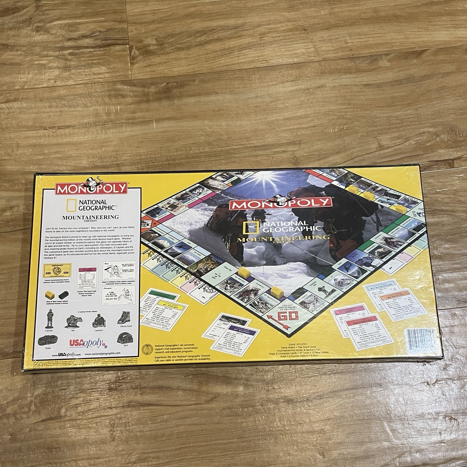 Vintage Monopoly National Geographic Mountaineering Edition 2001 Game Sealed