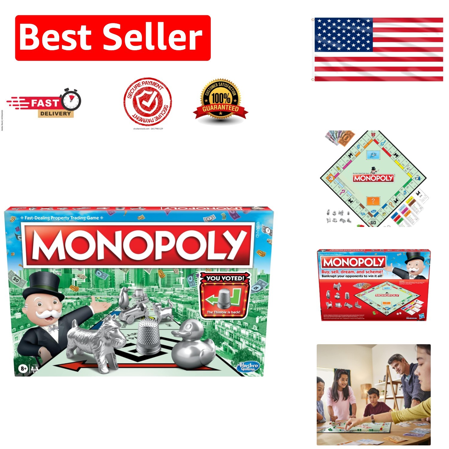 Token Vote Edition Board Game for 2-6 Players – Family Entertainment Ages 8+